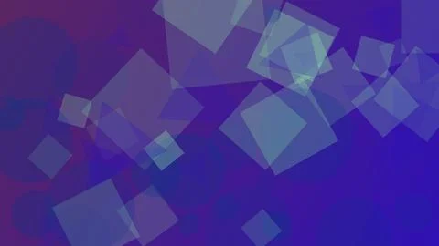 Abstract Geometric Pattern with Overlapping Transparent Squares and Circles.. Ilustración de archivo