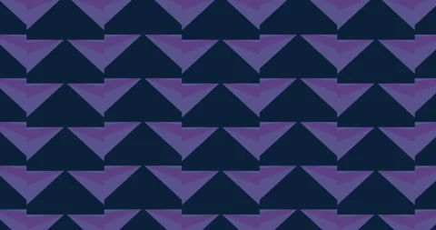 Abstract Geometric Pattern of Overlapping Triangles in Deep Purple and Navy Stock Footage 309892407