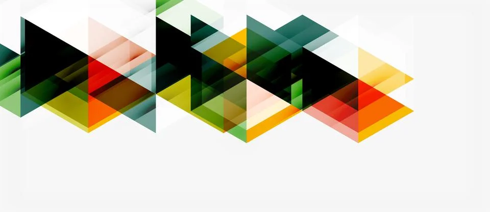 Abstract geometric pattern. Overlapping triangles create dynamic texture, usi 스톡 일러스트