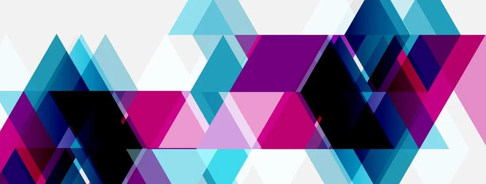Abstract geometric pattern. Overlapping triangles create dynamic visual tex.. 스톡 일러스트