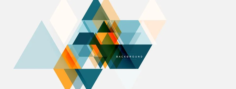 Abstract geometric pattern. Overlapping triangles create modern design. Soft Stock Illustration