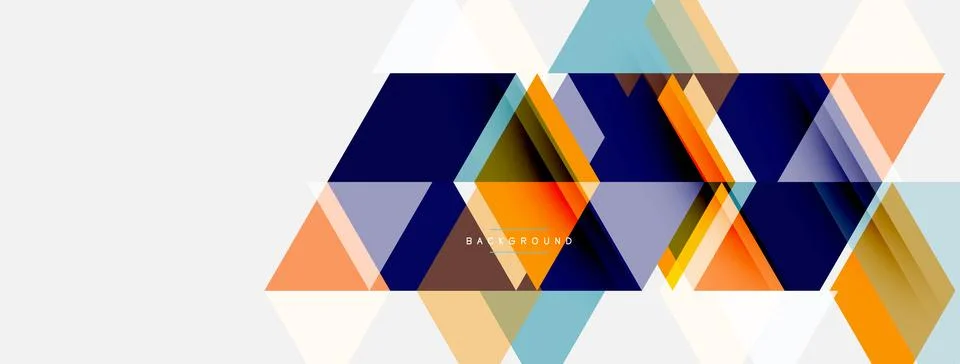 Abstract geometric pattern. Overlapping triangles create dynamic composition. 스톡 일러스트