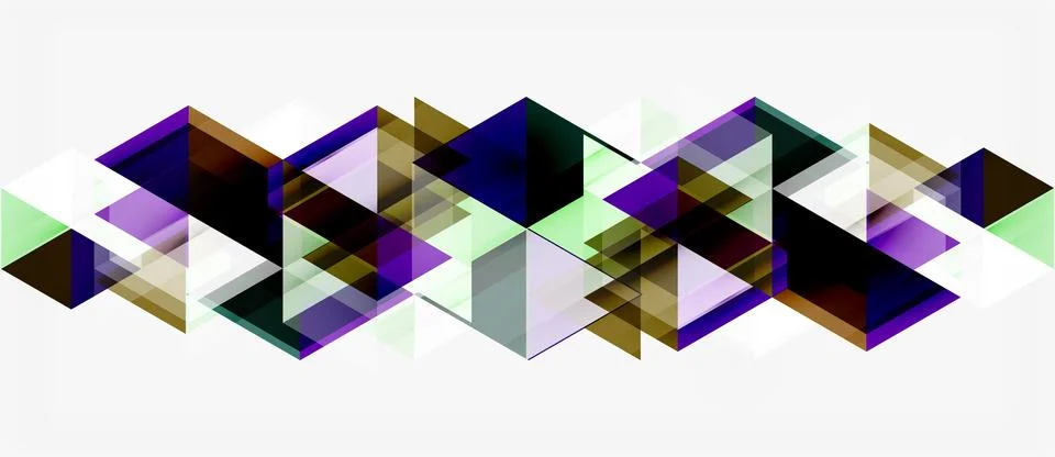 Abstract geometric pattern. Overlapping triangles create dynamic visual tex.. Illustrazione stock