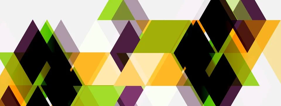 Abstract geometric pattern. Overlapping triangles create dynamic visual tex.. 스톡 일러스트
