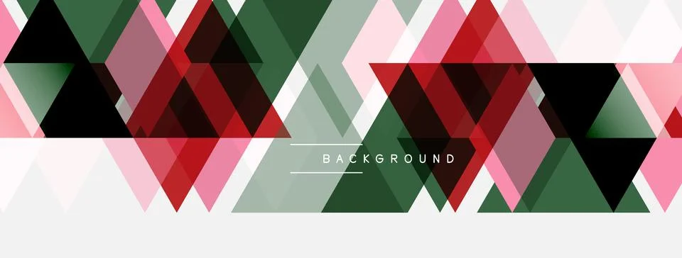 Abstract geometric pattern. Overlapping triangles create dynamic visual tex.. Stock Illustration