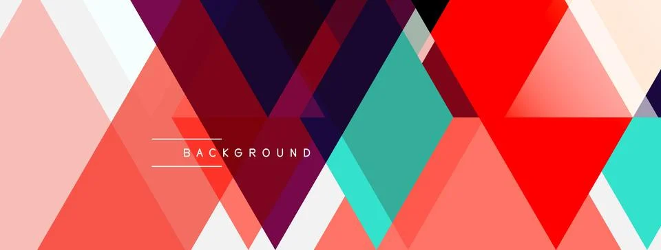 Abstract geometric pattern. Overlapping triangles create vibrant, modern 스톡 일러스트