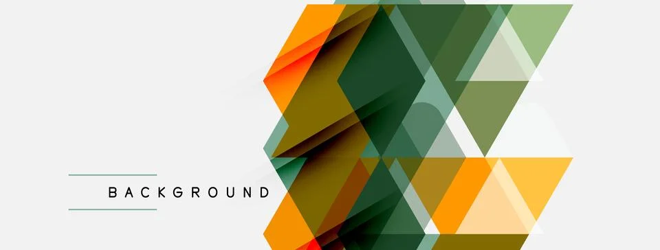 Abstract geometric pattern. Overlapping triangles create dynamic visual effec 스톡 일러스트