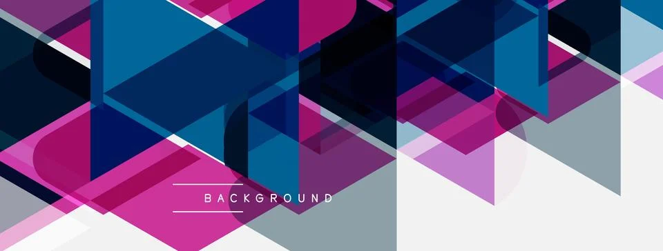 Abstract geometric pattern. Overlapping triangles create dynamic visual tex.. Stock Illustration