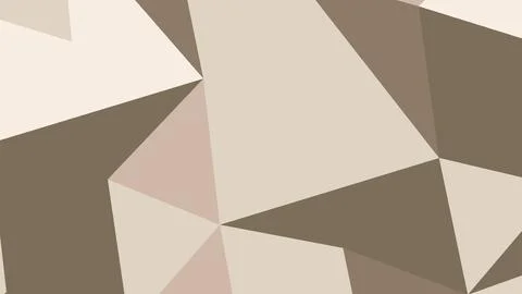 Abstract geometric pattern with overlapping triangles in beige and brown tone 스톡 일러스트