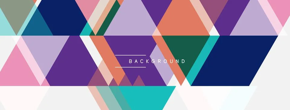 Abstract geometric pattern. Overlapping triangles create vibrant, modern de.. イラスト素材
