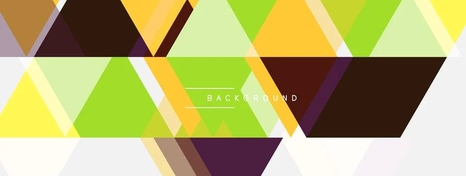 Abstract geometric pattern. Overlapping triangles create vibrant, colorful Stock Illustration