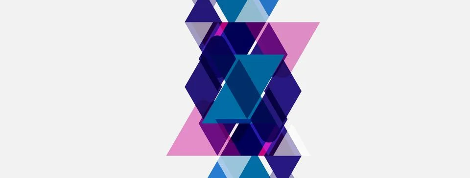 Abstract geometric pattern. Overlapping triangles create complex design. Shad Stockillustratie