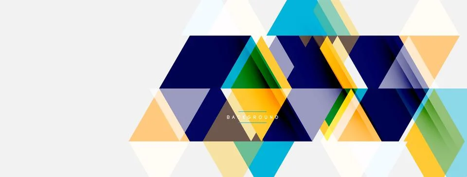Abstract geometric pattern. Overlapping triangles create dynamic composition. Stock Illustration