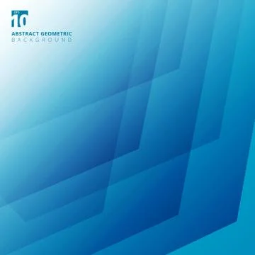 Abstract geometric pattern overlay white and blue color background. Stock Illustration