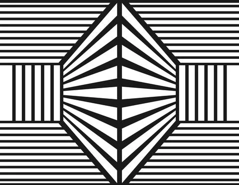 Abstract geometric pattern of parallel horizontal, vertical and diagonal line Stock Illustration