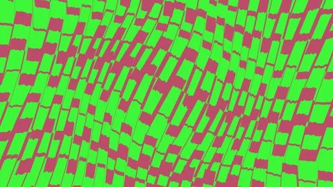 Abstract geometric pattern with pink and green rectangles イラスト素材