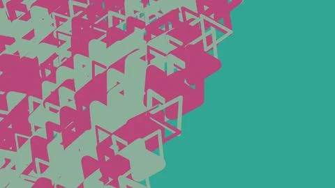 Abstract geometric pattern with pink and blue triangle shapes 스톡 일러스트
