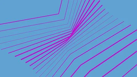Abstract geometric pattern with pink and blue lines Illustrazione stock