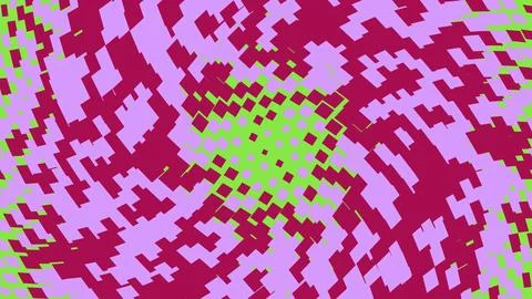 Abstract geometric pattern with pink and green squares 스톡 일러스트