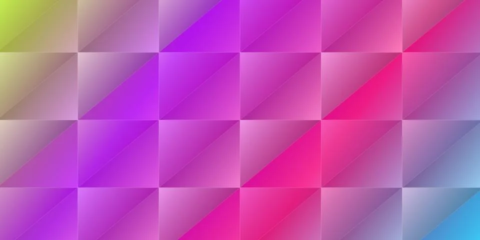Abstract geometric pattern with pink and purple triangles 库存插图