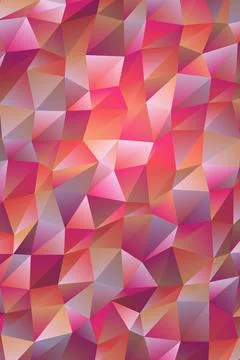 Abstract Geometric Pattern in Pink and Red Stock Photos