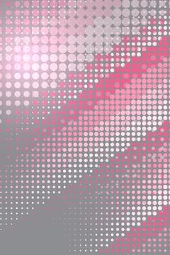 Abstract Geometric Pattern with Pink and Gray Circles Stock Photos