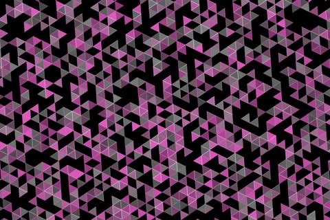 Abstract geometric pattern with pink, black, and gray colors Stock Illustration