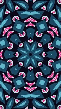 Abstract geometric pattern with pink blue shapes for digital backgrounds. Stock Illustration
