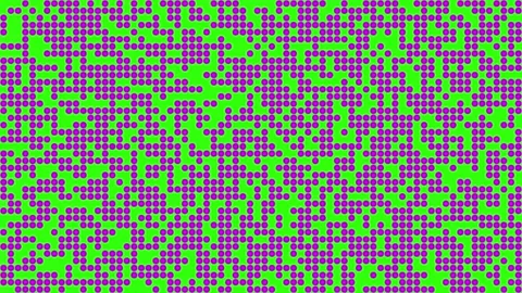 Abstract geometric pattern of pink dots on a lime green background 動画素材 345743827