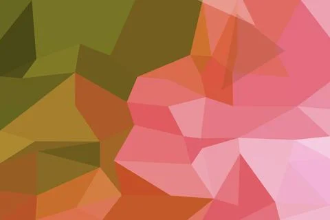 Abstract geometric pattern with pink green and orange colors Stock Illustration