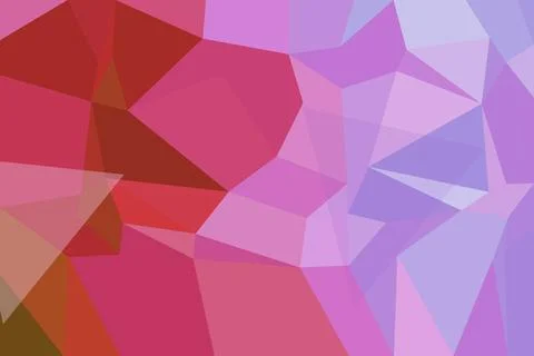 Abstract geometric pattern with pink purple and red shades Stock Illustration