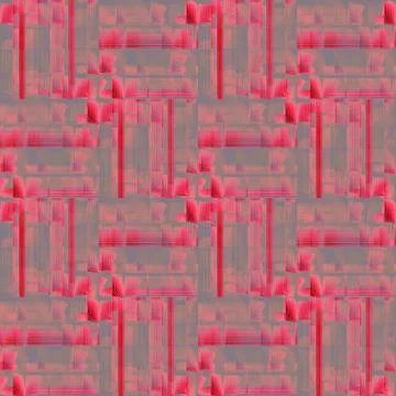 Abstract geometric pattern pink red violet gray Stock Illustration