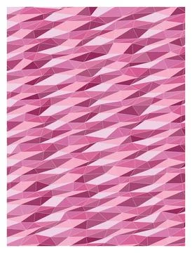 Abstract geometric pattern with pink triangles forming low poly textured mo.. Stockillustratie