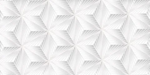 Abstract geometric pattern with polygonal stripes line weave white and gray b Stock Illustration