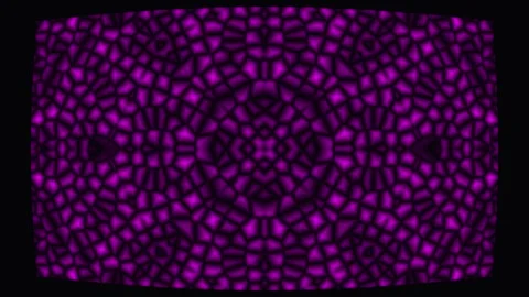Abstract Geometric Pattern Pulsating With Light During A Dark Night Stock Footage 341690973