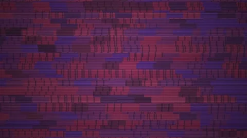 Abstract Geometric Pattern of Purple and Red Blocks with Lines. Stock Footage 334459132