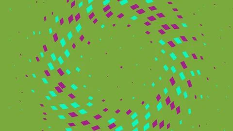 Abstract geometric pattern with purple and cyan squares Stock Illustration