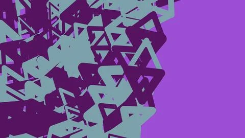 Abstract geometric pattern with purple and blue triangles Stockillustratie