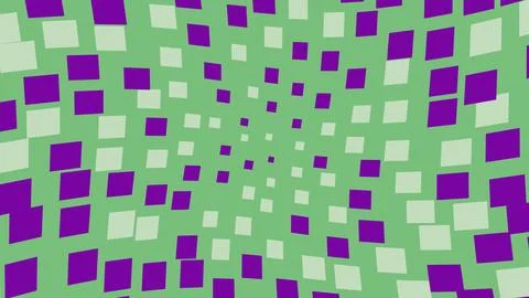Abstract geometric pattern with purple and white squares Stockillustratie