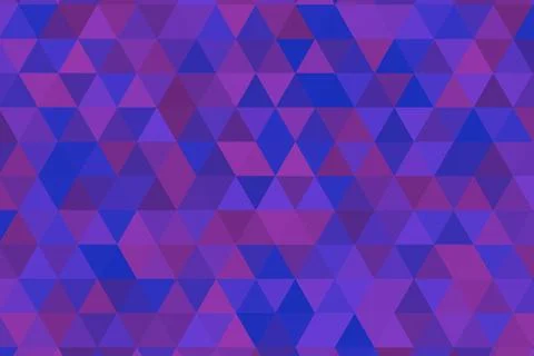 Abstract geometric pattern with purple and blue triangles Illustrazione stock