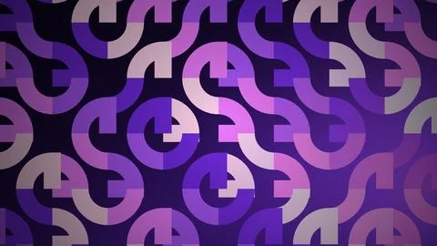 Abstract geometric pattern with purple and gray shapes Stock Illustration
