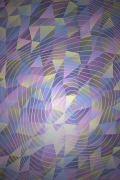 Abstract Geometric Pattern with Radial Lines Stock Illustration