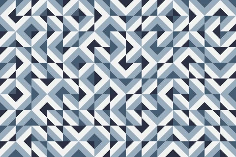 Abstract geometric pattern, random order, seamless vector background Stock Illustration