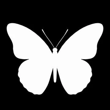 Abstract Geometric Pattern with Ray White Butterfly. Silhouette of Gobos Bu.. 스톡 일러스트