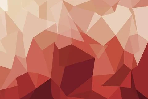 Abstract geometric pattern with red and beige triangles Stock Photos