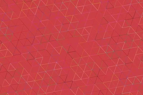 Abstract geometric pattern with red background and lines Stock Illustration