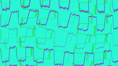 Abstract geometric pattern with repeating blue squares Stock Illustration