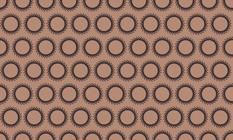 Abstract geometric pattern with repeating circular sunburst motifs.  Perfect  Illustrazione stock