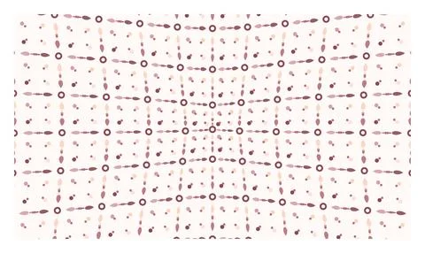Abstract geometric pattern with repeating circular elements and soft pastel.. Stockillustratie