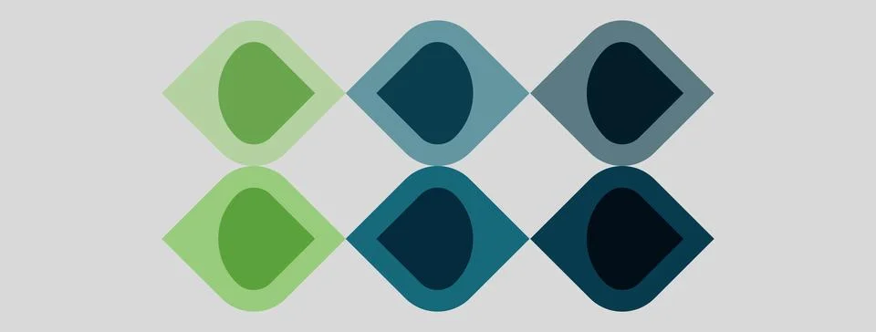 Abstract geometric pattern. Repeating diamond shapes, varying shades green,.. Stock Illustration